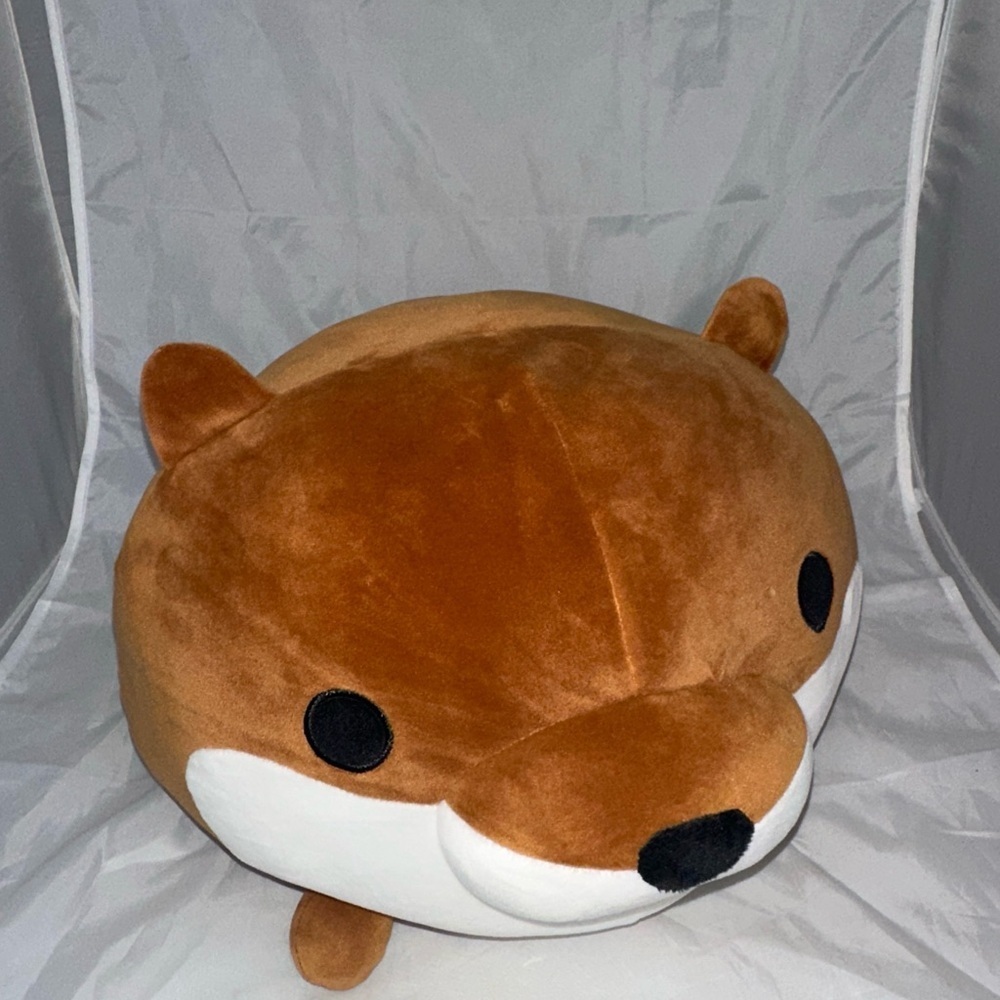 Takashoji Choco Round1 Brown Dog Plushie NWT